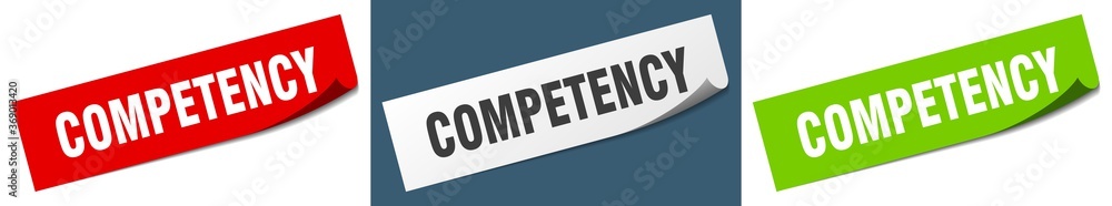 competency paper peeler sign set. competency sticker competency paper peeler sign set. competency sticker