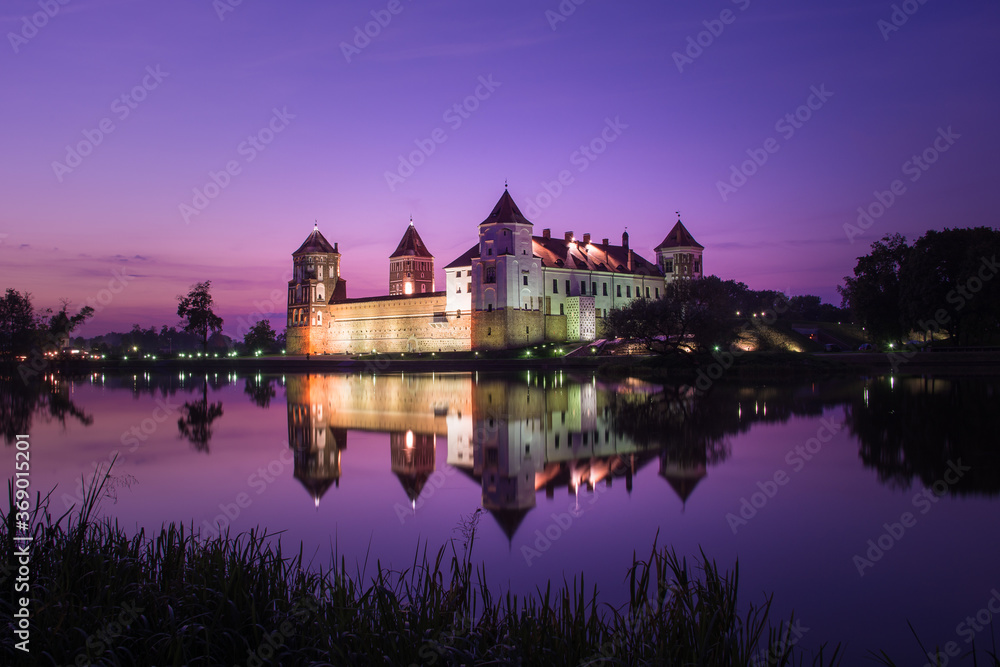 Fototapeta premium night view of the castle