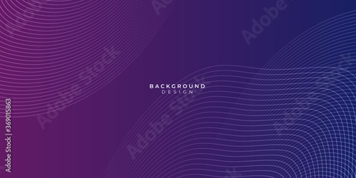 Polygon curve wave in purple vector gradient background