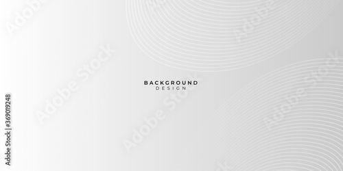 Abstract white curve wave lines square shape with futuristic concept background