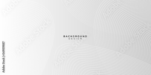 White abstract background with curve wave lines