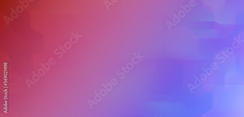 Abstract blue and red color background with geometric hexagonal elements.
