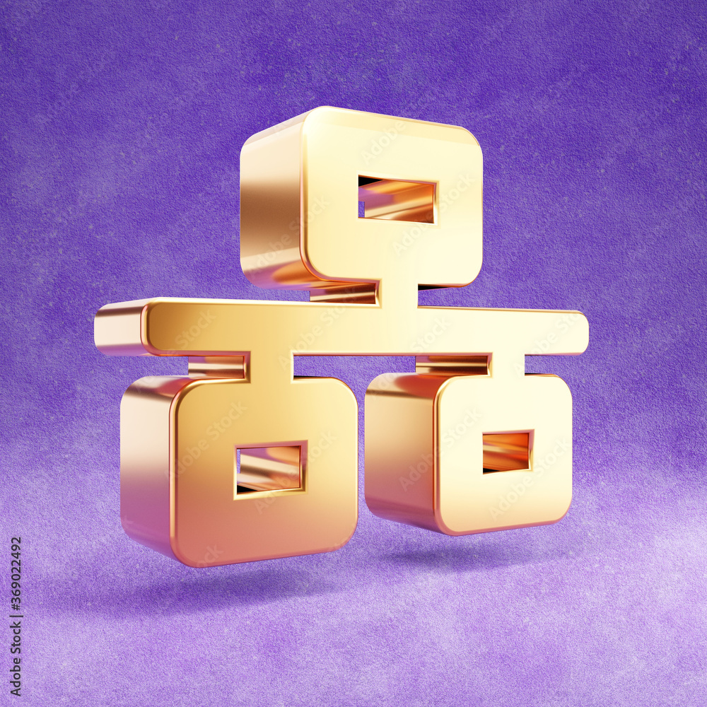 Network Icon Gold Network icon. Gold glossy Network symbol isolated on violet velvet ...