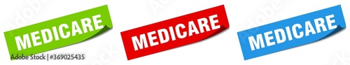 medicare paper peeler sign set. medicare sticker