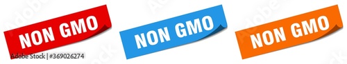 non gmo paper peeler sign set. non gmo sticker