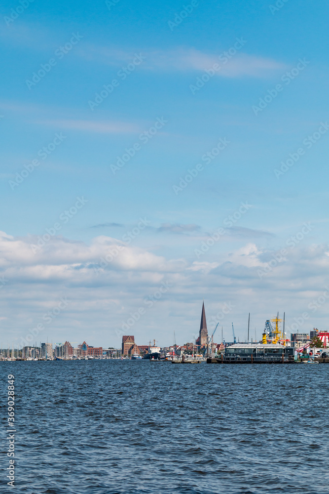 Rostock Stadthafen from across the harbor