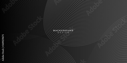 Black abstract background with dark concept. Vector Illustration.