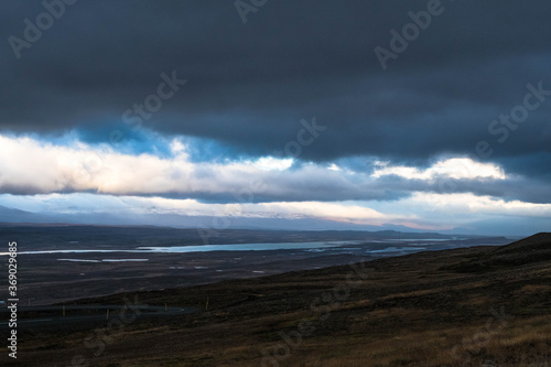 Egilsstadir in Eastern Iceland at sunrise