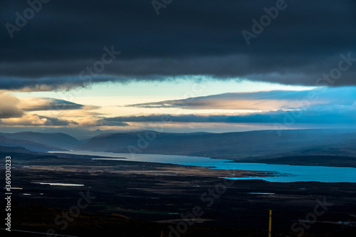 Egilsstadir in Eastern Iceland at sunrise