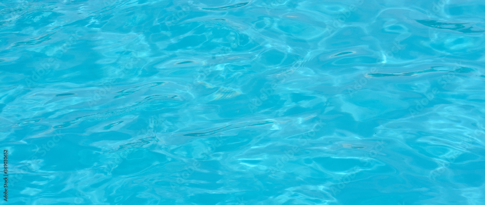 Blue water in swimming pool.Ripple Water.Banner Blue water in swimming pool.Ripple Water.Banner
