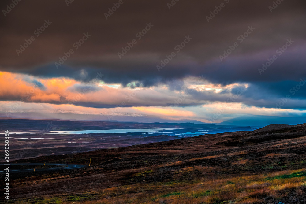 Egilsstadir in Eastern Iceland at sunrise