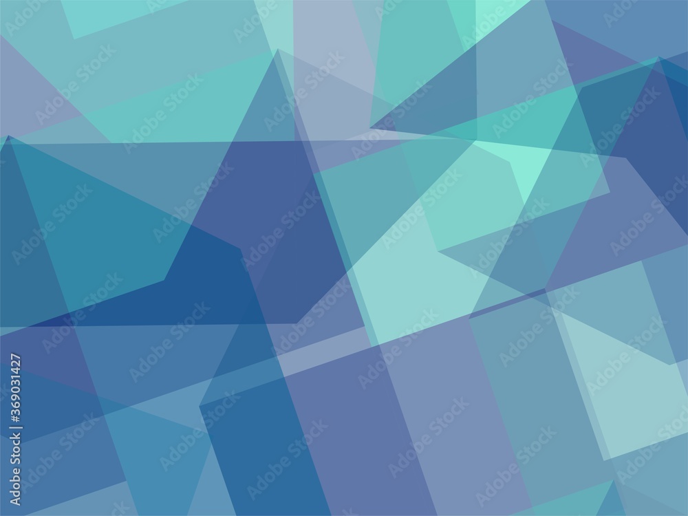 Fototapeta premium Beautiful of Colorful Art Blue, Abstract Modern Shape. Image for Background or Wallpaper