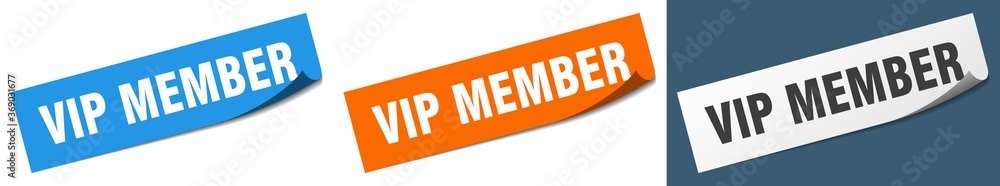 vip member paper peeler sign set. vip member sticker vip member paper peeler sign set. vip member sticker