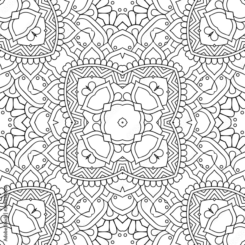 Fototapeta premium Seamless pattern. Vintage decorative elements