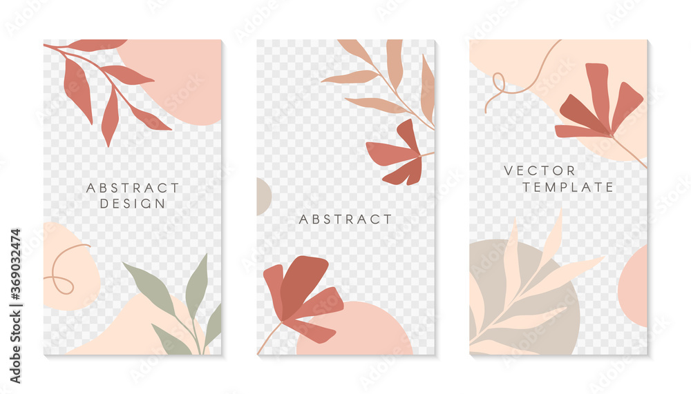 Bundle of editable insta story templates with copy space for text.Modern vector layouts with hand drawn organic shapes and textures.Trendy design for social media marketing,digital post,prints,banners Bundle of editable insta story templates with copy space for text.Modern vector layouts with hand drawn organic shapes and textures.Trendy design for social media marketing,digital post,prints,banners