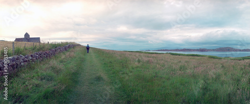 Vászonkép STOK: Iona Abbey on the island of Iona Scotland