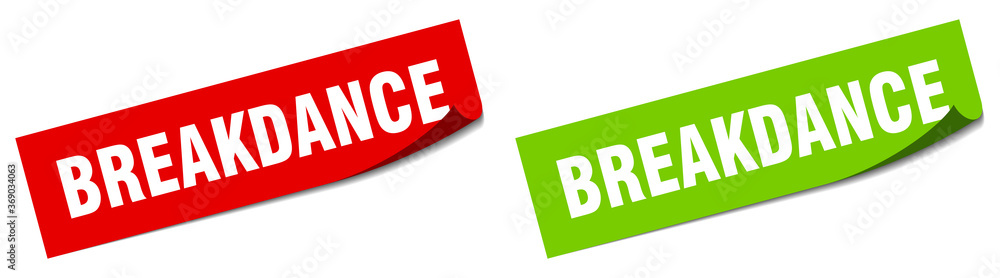 breakdance paper peeler sign set. breakdance sticker breakdance paper peeler sign set. breakdance sticker