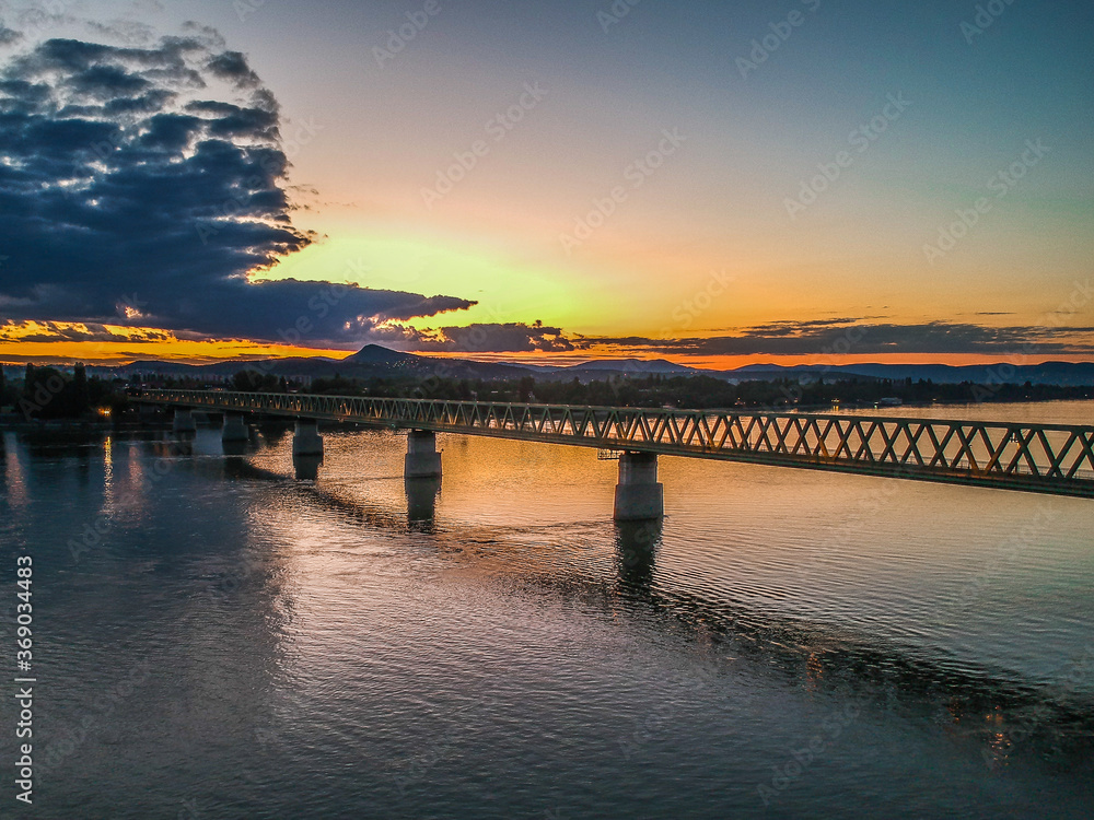 Ujpest Railroad Bridge in Budapest