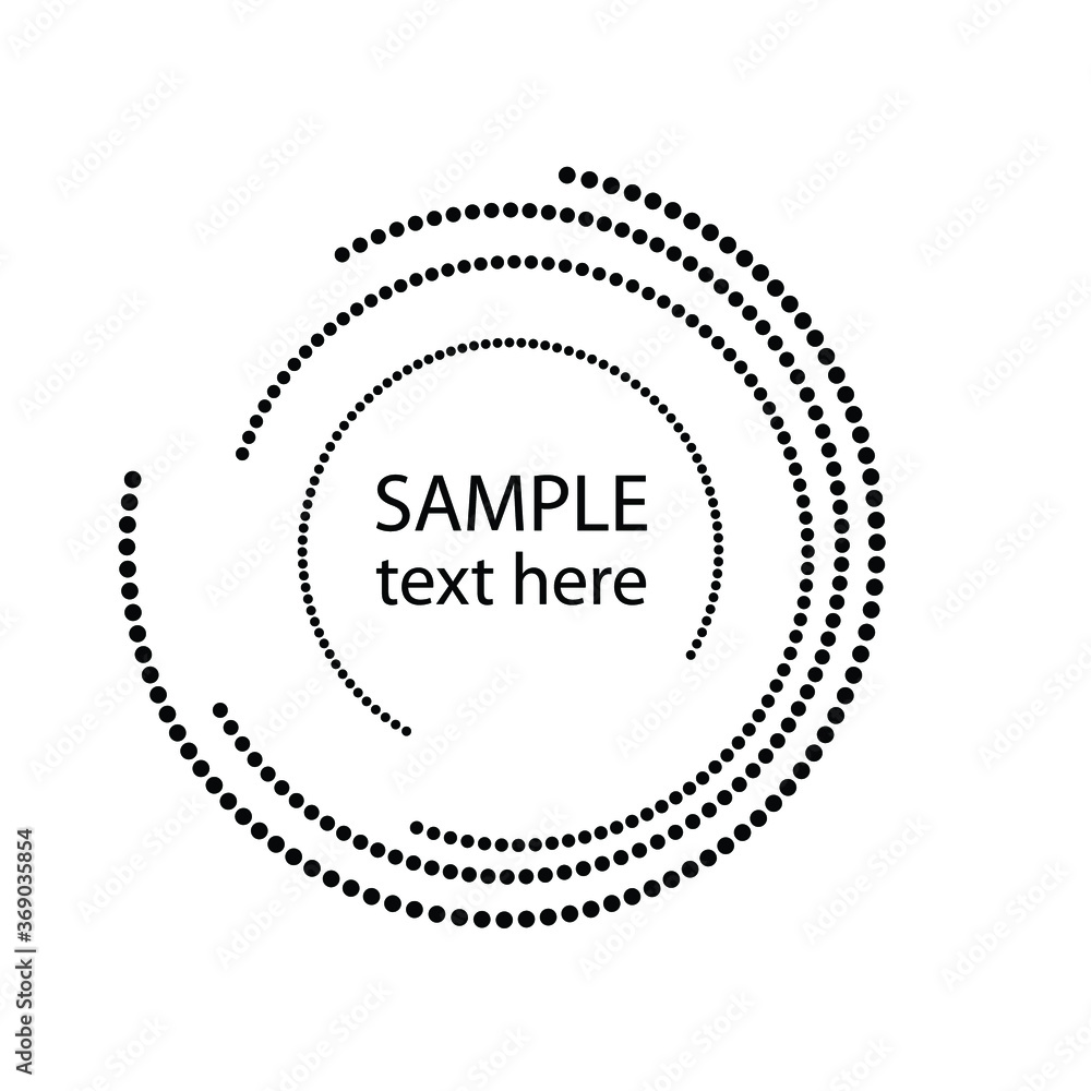Halftone dots in circle form. round logo . vector dotted frame . design element Halftone dots in circle form. round logo . vector dotted frame . design element