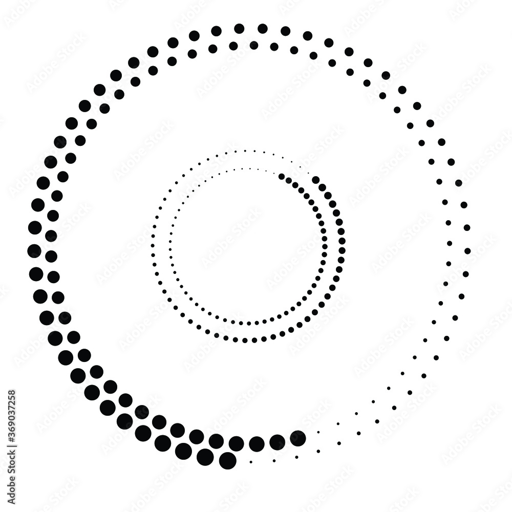 Halftone dots in circle form. round logo . vector dotted frame . design element Halftone dots in circle form. round logo . vector dotted frame . design element