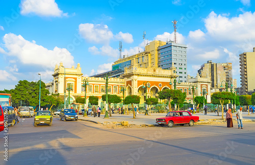 The Misr Railway Station, Alexandria, Egypt photo