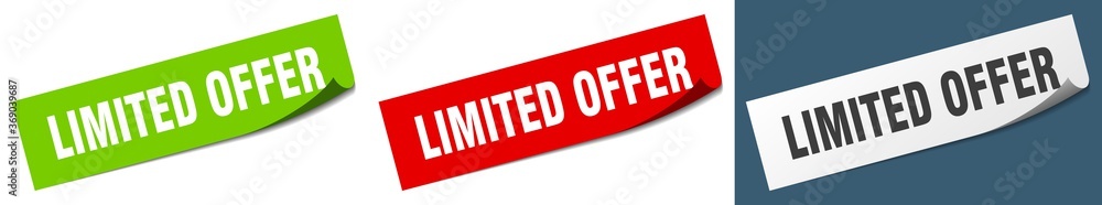 limited offer paper peeler sign set. limited offer sticker limited offer paper peeler sign set. limited offer sticker