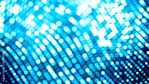 Wallpaper Mural Dot white blue wave light screen gradient texture background. Abstract  technology big data digital background. 3d rendering. Torontodigital.ca