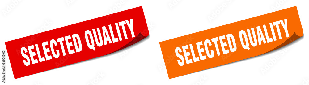 selected quality paper peeler sign set. selected quality sticker selected quality paper peeler sign set. selected quality sticker