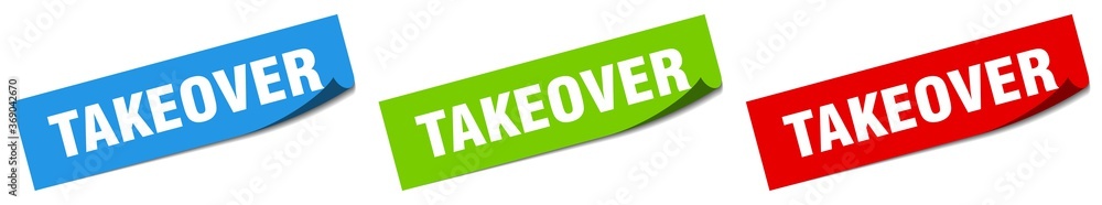 takeover paper peeler sign set. takeover sticker takeover paper peeler sign set. takeover sticker
