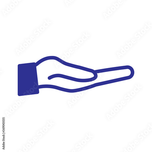 Hand icon vector
