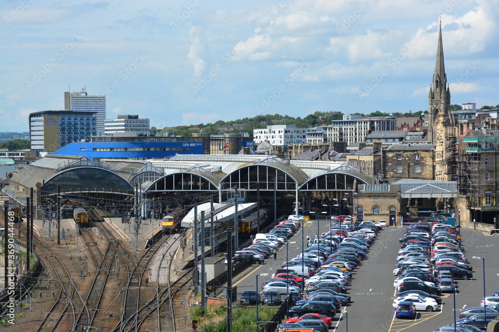 ニューカッスル・アポン・タインの街並み StockFoto Adobe Stock