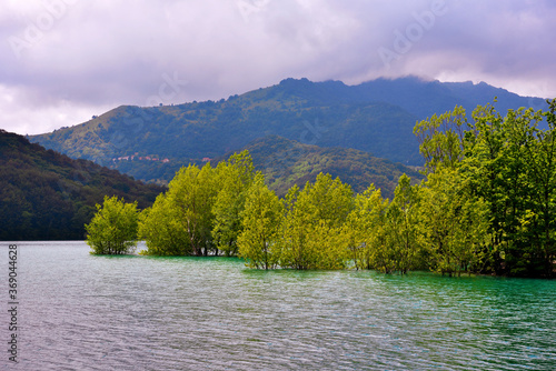 lake of brugneto Genoa Italy photo