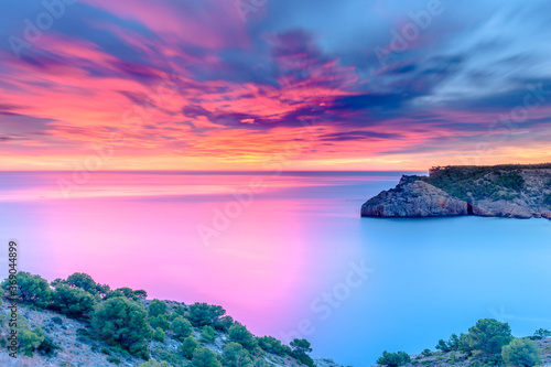 Beautiful Dawn at the Mediterranean Sea (Punta Montgo, Escala, Catalonia, Spain) © zkcristian