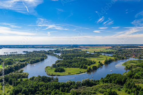 Die Havel im Havelland in der Nähe von Ketzin im Sommer