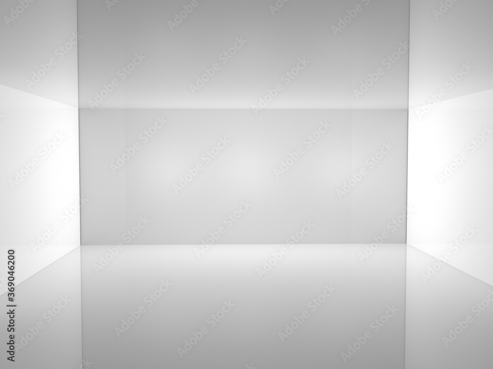 3D Abstract room white background 3D Abstract room white background
