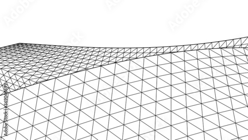 Abstract architecture 3d background