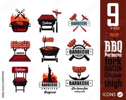 Barbecue icons