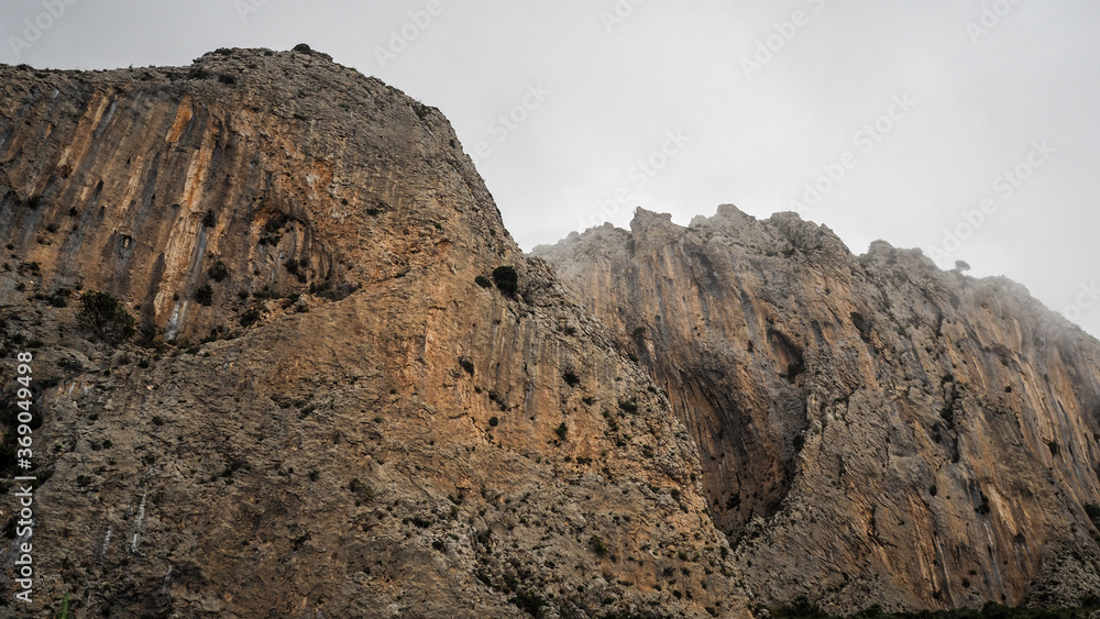 Sierra Bernia Mountains in Spain at Costa Brava region Sierra Bernia Mountains in Spain at Costa Brava region