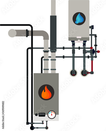 Home gas furnace