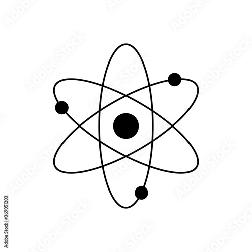 Atom icon symbol simple design