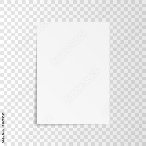 List paper on transparent background