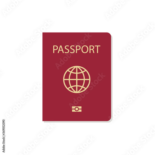 Passport icon symbol simple design