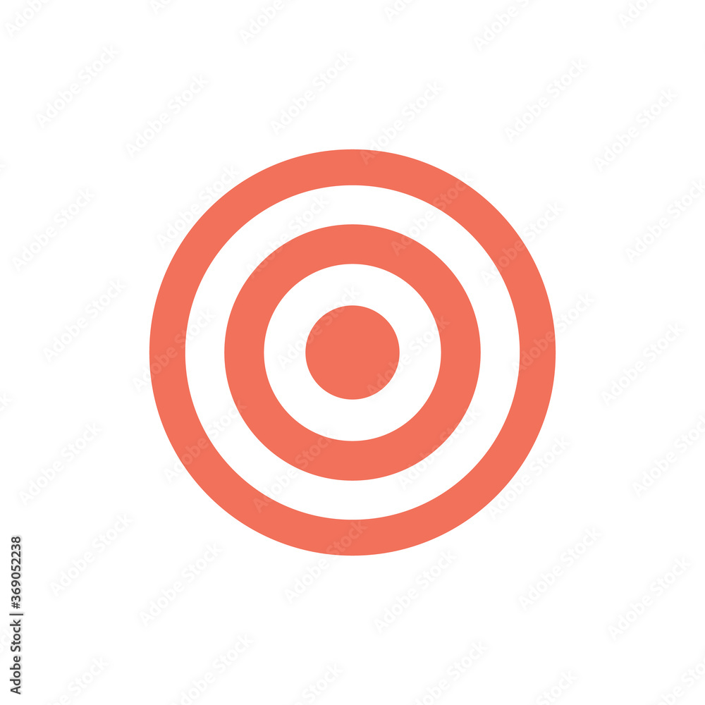 Target icon symbol simple design. Vector eps10 Target icon symbol simple design. Vector eps10