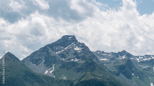 snow covered mountains