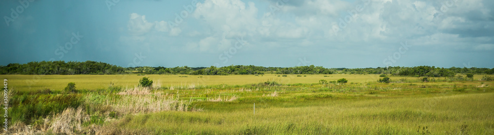 panoramic view side road to Key West panoramic view side road to Key West