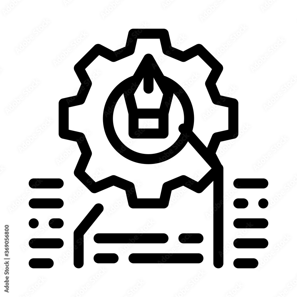 front end working and design icon vector. front end working and design sign. isolated contour symbol illustration front end working and design icon vector. front end working and design sign. isolated contour symbol illustration