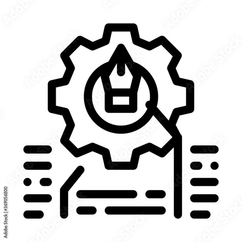 front end working and design icon vector. front end working and design sign. isolated contour symbol illustration