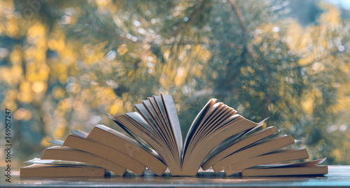 open book on the table