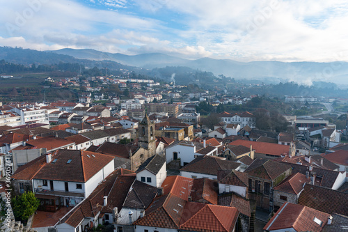 View of Vila parish from the Castle of Melgaço, Viana do Castelo, Portugal