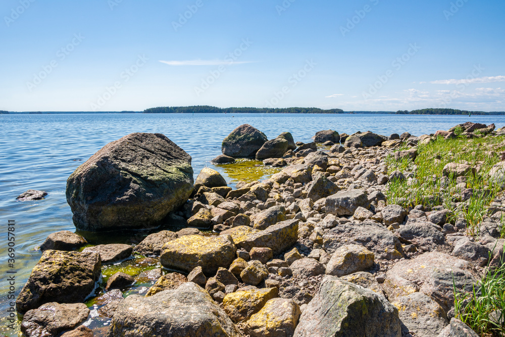 Coastal view of The Svartholm fortress and Gulf of Finland, Loviisa, Finland Coastal view of The Svartholm fortress and Gulf of Finland, Loviisa, Finland